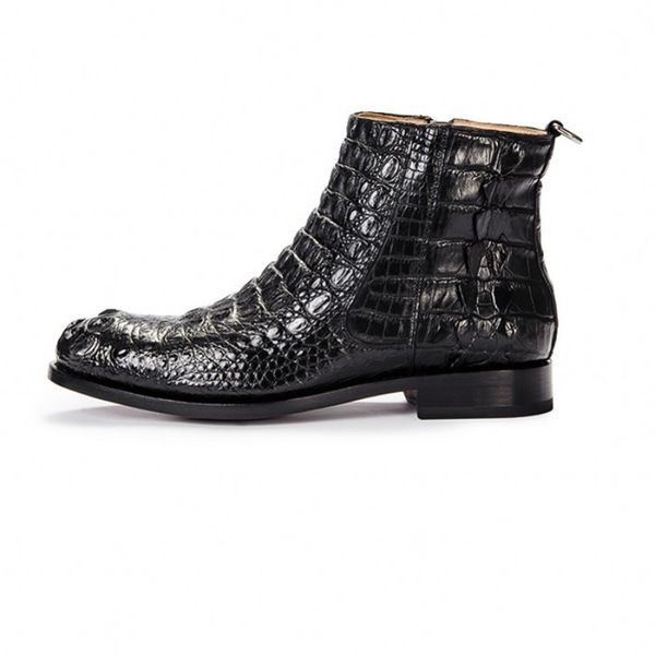 luxury crocodile men british high-formal shoes round toe zipper black genuine leather office ankle boots 38-44 f0z3
luxury crocodile men british high-formal shoes round toe zipper black genuine leather office ankle boots 38-44 f0z3