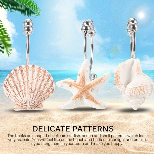 decorative objects & figurines hanging hook set double-hook for curtain starfish conch shell shape stainless steel
decorative objects & figurines hanging hook set double-hook for curtain starfish conch shell shape stainless steel