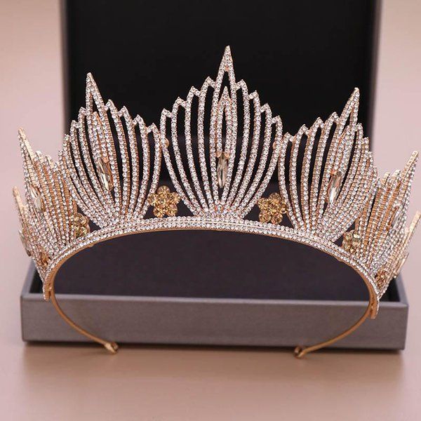 baroque bridal tiaras and crowns crystal bride diadem headpiece ornament hair jewelry women wedding accessories jl clips & barrettes, Golden;silver
baroque bridal tiaras and crowns crystal bride diadem headpiece ornament hair jewelry women wedding accessories jl clips & barrettes, Golden;silver