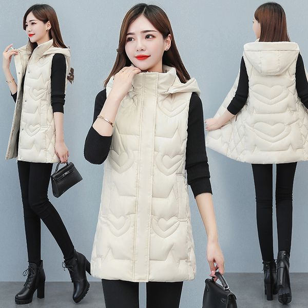 spring autumn women parkas vest plus size 4xl long section slim padded coat student down cotton waistcoat, Black;white
spring autumn women parkas vest plus size 4xl long section slim padded coat student down cotton waistcoat, Black;white