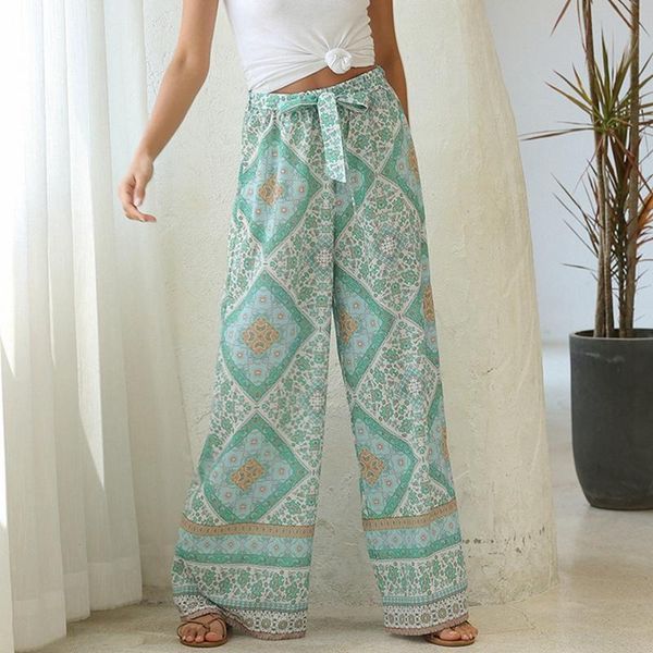 women's pants & capris vintage women floral print wide leg bohemian ladies sashes loose rayon boho long size green, Black;white
women's pants & capris vintage women floral print wide leg bohemian ladies sashes loose rayon boho long size green, Black;white