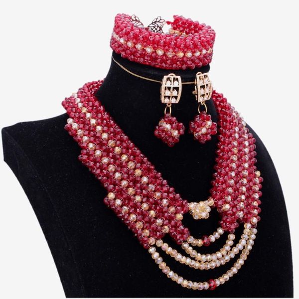earrings & necklace wholesale dubai jewelry sets plated gold dark red wine set for party 2021 handmade fine women, Silver
earrings & necklace wholesale dubai jewelry sets plated gold dark red wine set for party 2021 handmade fine women, Silver
