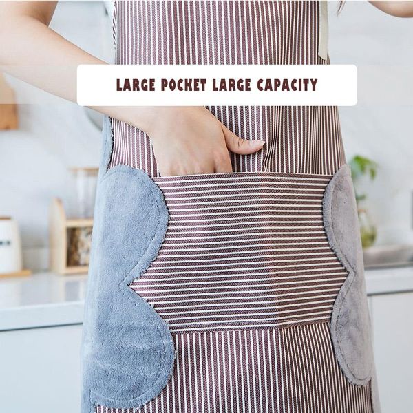 aprons 1pcs kitchen wipeable waterproof oil-proof stripe nail shop apron for women baking accessories 90*70cm household product
aprons 1pcs kitchen wipeable waterproof oil-proof stripe nail shop apron for women baking accessories 90*70cm household product