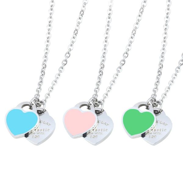 pendant necklaces arrival love double heart ladie forever stainless steel necklace drift bottles jewelry wholesale gift for women, Silver
pendant necklaces arrival love double heart ladie forever stainless steel necklace drift bottles jewelry wholesale gift for women, Silver