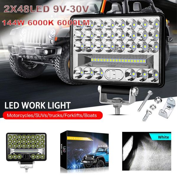 working light 1/2pcs car led bar 48led 9v-30v work driving lamp for off-road 6000k 144w suv atv tractor boat trucks excavator
working light 1/2pcs car led bar 48led 9v-30v work driving lamp for off-road 6000k 144w suv atv tractor boat trucks excavator
