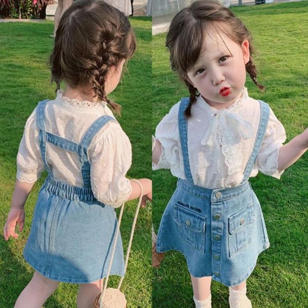 clothing sets children set baby girls cute princess lace blouse summer kids cowboy straps dress fashion toddler clothes, White
clothing sets children set baby girls cute princess lace blouse summer kids cowboy straps dress fashion toddler clothes, White