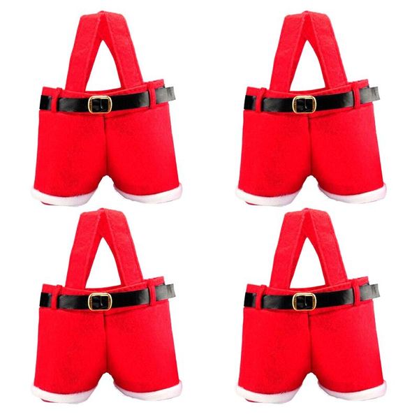 christmas decorations 4pc buckram santa pants large handbag wine gift bag xmas decor cheer treat candy bottle holder home
christmas decorations 4pc buckram santa pants large handbag wine gift bag xmas decor cheer treat candy bottle holder home