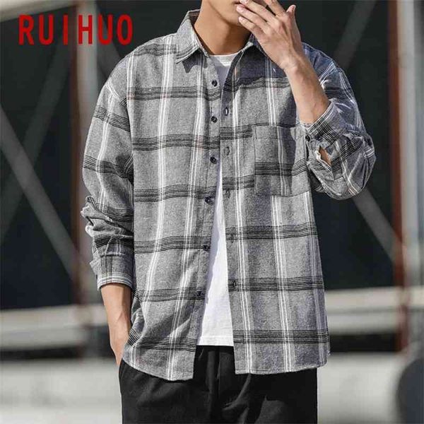 ruihuo casual plaid shirt men slim fit wool male long sleeve shirts men turn-down collar fashion brand -5xl spring new 210331, White;black
ruihuo casual plaid shirt men slim fit wool male long sleeve shirts men turn-down collar fashion brand -5xl spring new 210331, White;black
