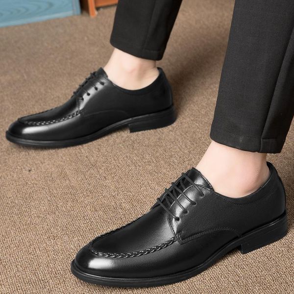 dress shoes men genuine leather formal outdoor lace up business oxfords fashion retro elegant wedding footwear, Black
dress shoes men genuine leather formal outdoor lace up business oxfords fashion retro elegant wedding footwear, Black