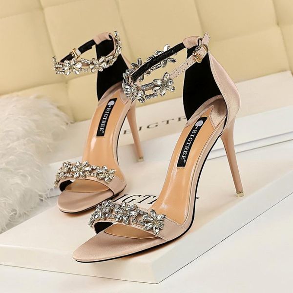 european and american style banquet high-heeled shoes women's stiletto satin open toe rhinestone sandals dress, Black
european and american style banquet high-heeled shoes women's stiletto satin open toe rhinestone sandals dress, Black