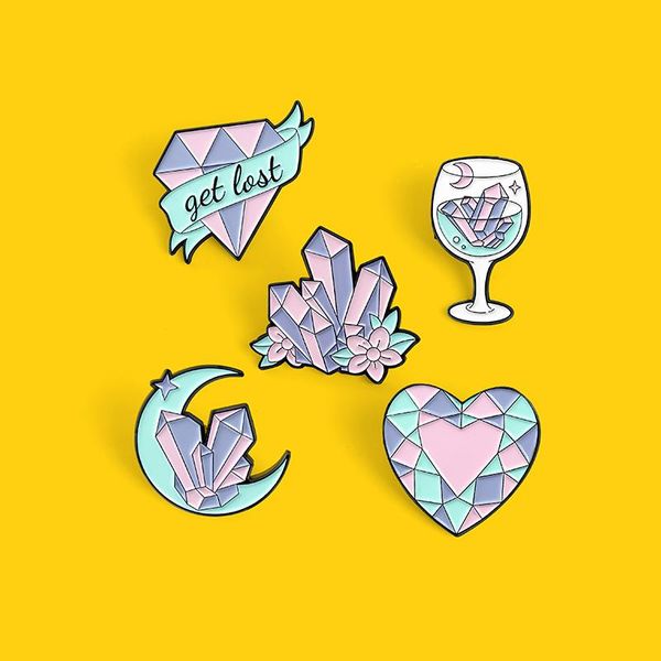 pins, brooches crystal cup enamel pin custom pink diamond moon heart brooch bag lapel badge gifts from friends accessories wholesale, Gray
pins, brooches crystal cup enamel pin custom pink diamond moon heart brooch bag lapel badge gifts from friends accessories wholesale, Gray