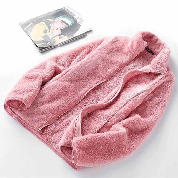 women's jackets coral fleece jacket women autumn winter thick double-sided fluff coat plus size long sleeve stand collar velvet outwear, Black;brown
women's jackets coral fleece jacket women autumn winter thick double-sided fluff coat plus size long sleeve stand collar velvet outwear, Black;brown