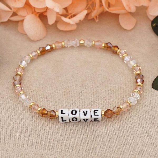 charm bracelets & bangles candy color geometric crystal love letter beaded bracelet pulseras fashion jewelry for women armband 2021, Golden;silver
charm bracelets & bangles candy color geometric crystal love letter beaded bracelet pulseras fashion jewelry for women armband 2021, Golden;silver