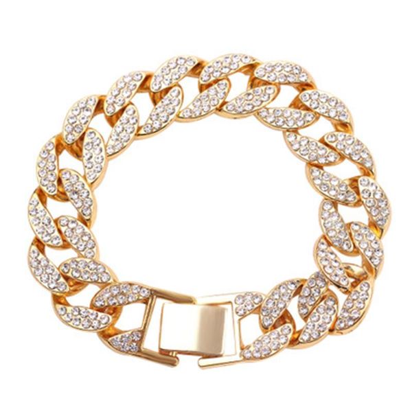 charm bracelets metal pave chain zircon chunky cuban statement bracelet wen jewelry hiphop fashion, Golden;silver
charm bracelets metal pave chain zircon chunky cuban statement bracelet wen jewelry hiphop fashion, Golden;silver
