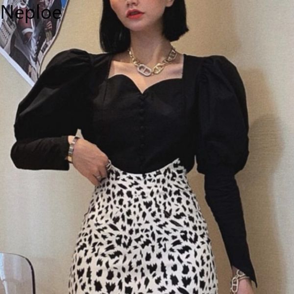 neploe women shirts square collar puff sleeve blouse sring new french vintage slim fit hepburn style mujer 4h602 210422, White
neploe women shirts square collar puff sleeve blouse sring new french vintage slim fit hepburn style mujer 4h602 210422, White