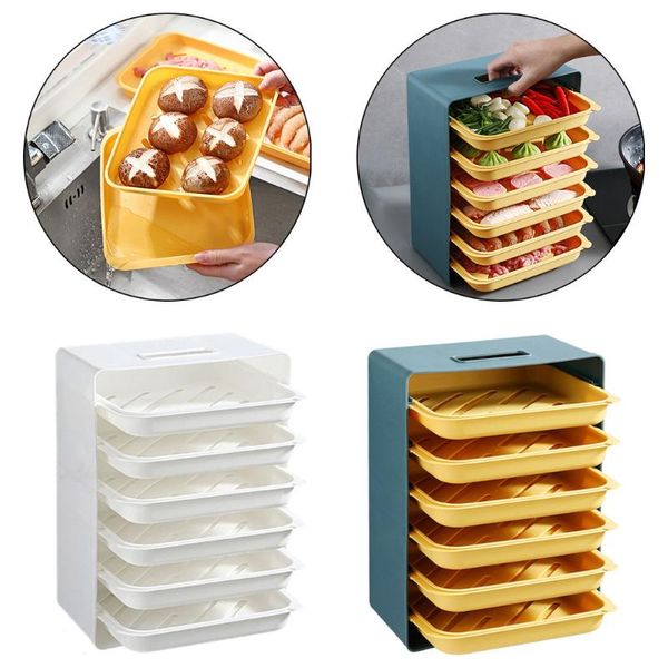 storage drawers 6 tier portable kitchen food preparation tray multi-layer household preservation rack
storage drawers 6 tier portable kitchen food preparation tray multi-layer household preservation rack
