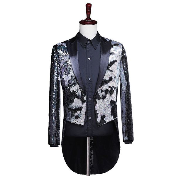 red sequin tuxedo tailcoat blazer men changing color mens party wedding groom prom dress blazers stage singer host dance costume, White;black
red sequin tuxedo tailcoat blazer men changing color mens party wedding groom prom dress blazers stage singer host dance costume, White;black