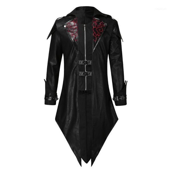 tailcoat jacket for men goth hooded steampunk uniform hoodie party pu leather outwear coat manteau pour hommes vintage jackets1, Black;brown
tailcoat jacket for men goth hooded steampunk uniform hoodie party pu leather outwear coat manteau pour hommes vintage jackets1, Black;brown