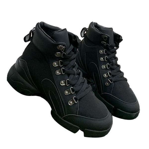 boots genuine leather high help sneakers thick soled women ankle cross tied round toe brand design travelling shoes, Black
boots genuine leather high help sneakers thick soled women ankle cross tied round toe brand design travelling shoes, Black