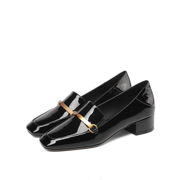 dress shoes square toe fashion women's pumps sell low heels genuine leather ladies, Black
dress shoes square toe fashion women's pumps sell low heels genuine leather ladies, Black