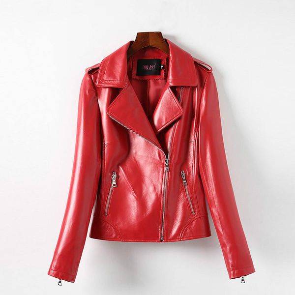 women's leather & faux female for geniune jacket sheepskin jackets slim plus size 5 spring autumn chaqueta mujer mf280, Black
women's leather & faux female for geniune jacket sheepskin jackets slim plus size 5 spring autumn chaqueta mujer mf280, Black