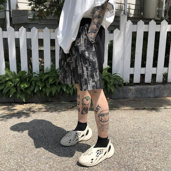 men's jeans summer denim stitching casual shorts men fashion drawstring streetwear loose hip-hop tie-dye, Blue
men's jeans summer denim stitching casual shorts men fashion drawstring streetwear loose hip-hop tie-dye, Blue