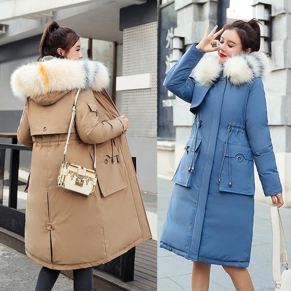 women's down & parkas 2021 winter arrival women coat fur collar with a hood thick cotton long jaket for women1, Black
women's down & parkas 2021 winter arrival women coat fur collar with a hood thick cotton long jaket for women1, Black