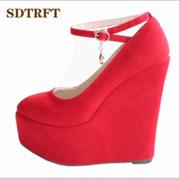 stilettos small yards:30 31 32 33-43 sweet 15cm high-heeled ankle strap suede platform shoes wedges shallow mouth pumps dress, Black
stilettos small yards:30 31 32 33-43 sweet 15cm high-heeled ankle strap suede platform shoes wedges shallow mouth pumps dress, Black