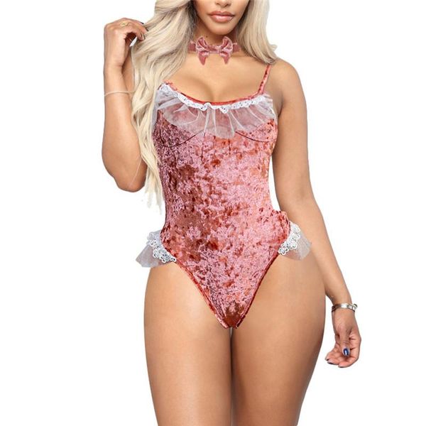 women's jumpsuits & rompers women sleeveless velet sleepwear lace romper christmas bodysuit catsuit clubwear, Black;white
women's jumpsuits & rompers women sleeveless velet sleepwear lace romper christmas bodysuit catsuit clubwear, Black;white