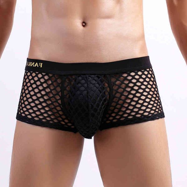 men's fishnet boxers shorts underwear hollow out breathable trunk transparent boxershorts masculina gay underpants bikini, Black;white
men's fishnet boxers shorts underwear hollow out breathable trunk transparent boxershorts masculina gay underpants bikini, Black;white