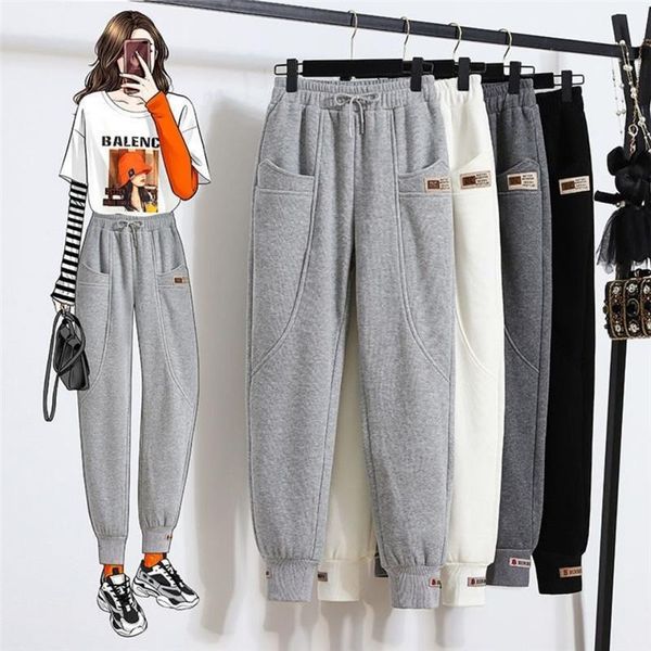 women's pants & capris casual sports 2021 korean foot guard loose harlan fashion rest and comfort high waist, Black;white
women's pants & capris casual sports 2021 korean foot guard loose harlan fashion rest and comfort high waist, Black;white