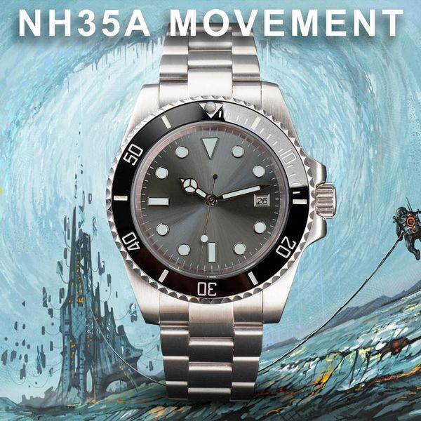 wristwatches 40mm watch mens sub machinical automatic nh35 movement japan green luminous sapphire glass stainless steel case custom modify, Slivery;brown
wristwatches 40mm watch mens sub machinical automatic nh35 movement japan green luminous sapphire glass stainless steel case custom modify, Slivery;brown