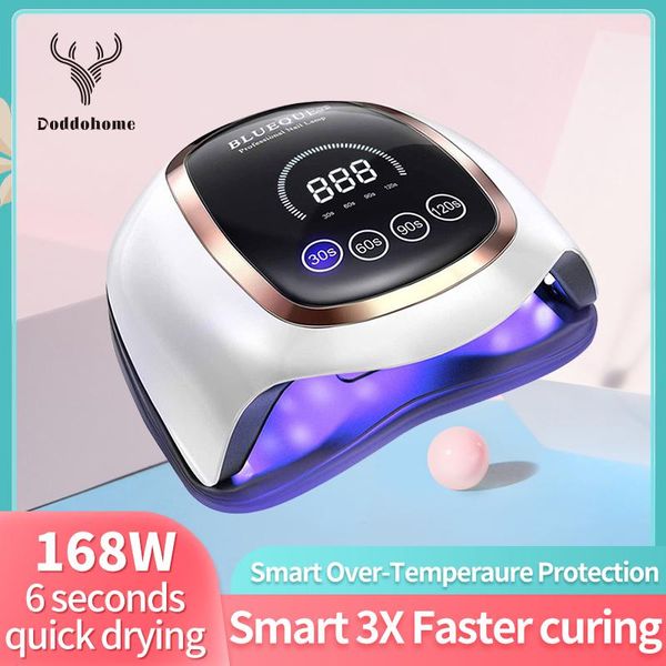 nail dryers dodoohome 168w uv led lamp gel polish semi permanent 30/60/90/120s timer auto sensor manicure tools
nail dryers dodoohome 168w uv led lamp gel polish semi permanent 30/60/90/120s timer auto sensor manicure tools