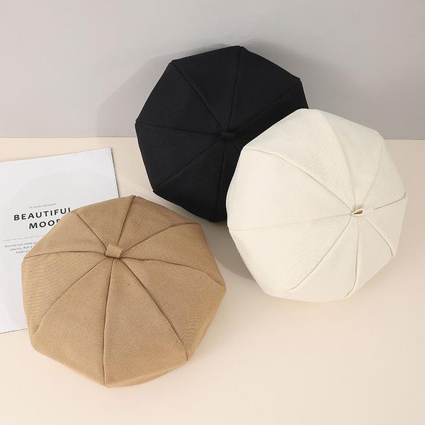 berets 2021 solid color beret octagonal british korean retro painter hat breathable four seasons forest women's, Blue;gray
berets 2021 solid color beret octagonal british korean retro painter hat breathable four seasons forest women's, Blue;gray