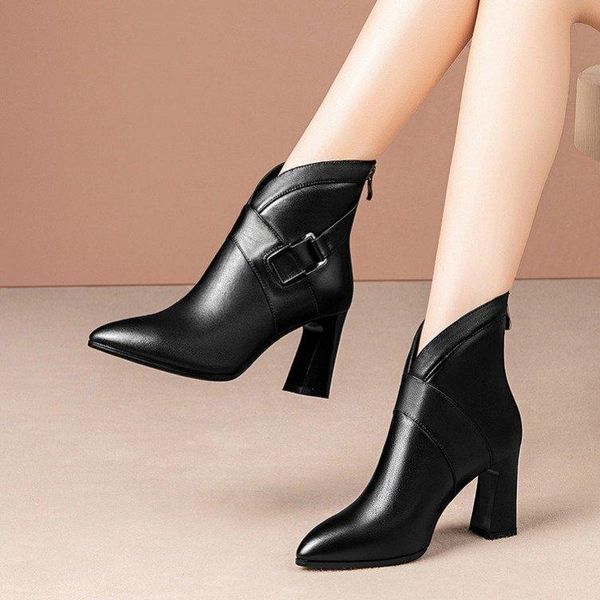 boots fashion ladies chunky heels ankle 2021 concise elegant women party office zip pointed toe shoes woman, Black
boots fashion ladies chunky heels ankle 2021 concise elegant women party office zip pointed toe shoes woman, Black