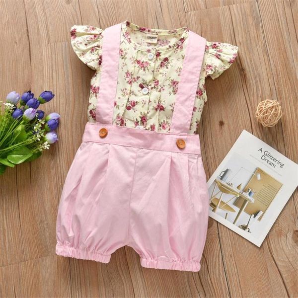 clothing sets summer baby girl kids clothes set floral t-shirt + bib pants overalls children casual 2pcs infant outfit, White
clothing sets summer baby girl kids clothes set floral t-shirt + bib pants overalls children casual 2pcs infant outfit, White