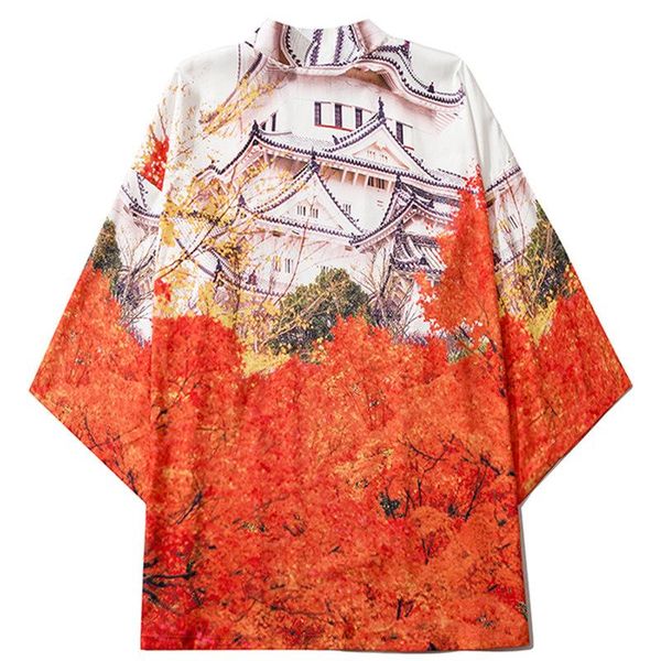 women men orange leaves kimono jacket samurai costume clothing shirt summer japanese traditional cardigan beach yukata haori ethnic, Red
women men orange leaves kimono jacket samurai costume clothing shirt summer japanese traditional cardigan beach yukata haori ethnic, Red
