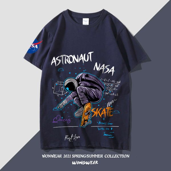 nasa t shirt astronaut short sleeve men's summer wind loose trend cotton, White;black
nasa t shirt astronaut short sleeve men's summer wind loose trend cotton, White;black
