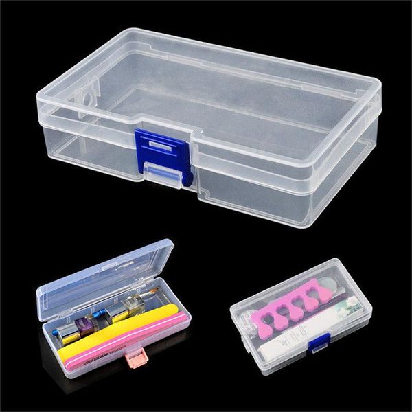 nail art equipment rectangle storage box tweezers cuticle pusher brushes cleaning cotton pads plastic empty case manicure container tools, Silver
nail art equipment rectangle storage box tweezers cuticle pusher brushes cleaning cotton pads plastic empty case manicure container tools, Silver