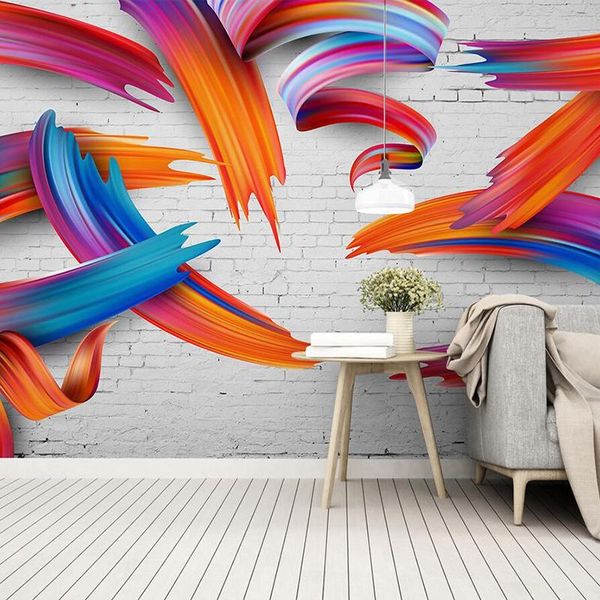 custom mural wallpaper 3d personality abstract colorful geometric lines brick fresco living room tv sofa bedroom papel de parede wallpapers
custom mural wallpaper 3d personality abstract colorful geometric lines brick fresco living room tv sofa bedroom papel de parede wallpapers