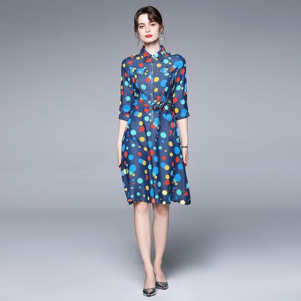 casual dresses elegant women tencel jean dress 2021 summer colorful dots print short sleeve midi thick soft denim vestidos, Black;gray
casual dresses elegant women tencel jean dress 2021 summer colorful dots print short sleeve midi thick soft denim vestidos, Black;gray