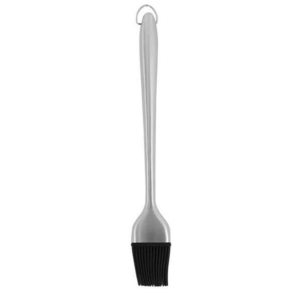 tools & accessories heavy-duty bbq basting brush silicone bristles with 12 inch stainless steel handle make grilling easy