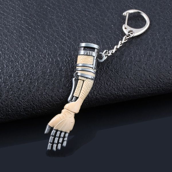 game sekiro shadows die twice wolf shinobi prosthetic hand arm alloy keychain key chain keyring keyfob key chains accessories, Silver
game sekiro shadows die twice wolf shinobi prosthetic hand arm alloy keychain key chain keyring keyfob key chains accessories, Silver