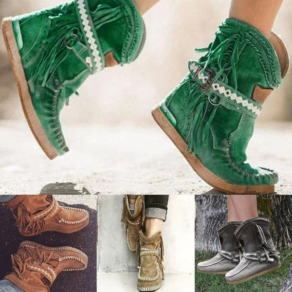 boots women's fashion flat fringe winter warm shoes ladies vintage round toe slip on comfortable soft short #40, Black
boots women's fashion flat fringe winter warm shoes ladies vintage round toe slip on comfortable soft short #40, Black