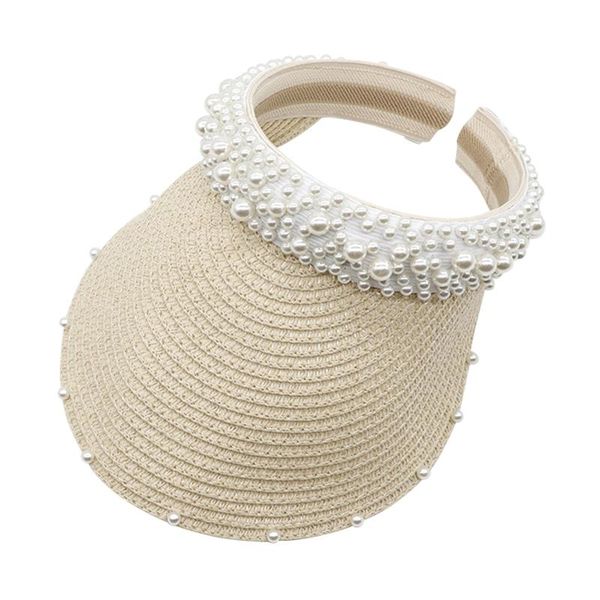 wide brim hats women's adjustable summer sun visor hat pearl decoration outdoors elegant sunscreen cap women woven hollow, Blue;gray
wide brim hats women's adjustable summer sun visor hat pearl decoration outdoors elegant sunscreen cap women woven hollow, Blue;gray
