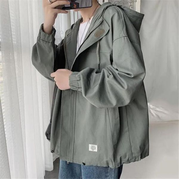 men's jackets 2021 autumn men hoodie chic coats solid color leisure baggy pocket hooded harajuku outerwear streetwear, Black;brown
men's jackets 2021 autumn men hoodie chic coats solid color leisure baggy pocket hooded harajuku outerwear streetwear, Black;brown