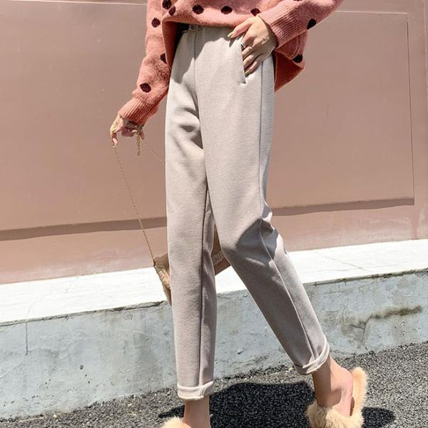 women's pants & capris jmprs high waist women autumn ankle-length harem casual slim cotton solid black female trousers 2021, Black;white
women's pants & capris jmprs high waist women autumn ankle-length harem casual slim cotton solid black female trousers 2021, Black;white