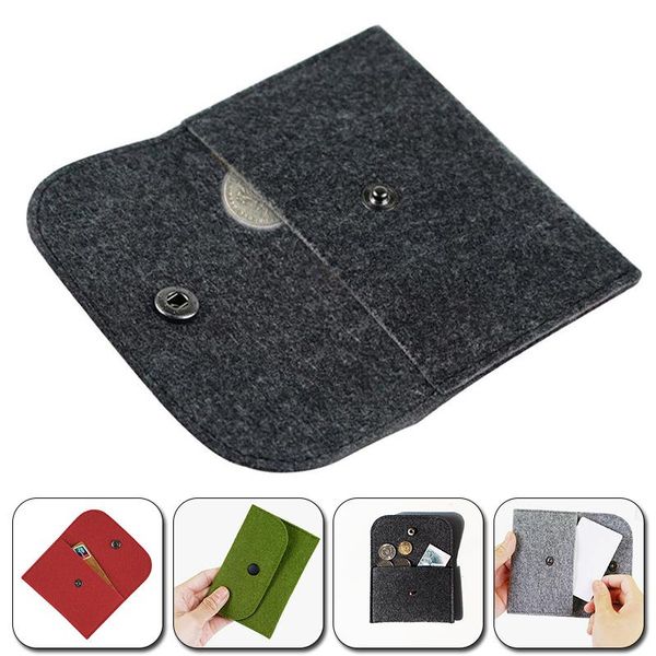 storage bags solid color felt coin purse environmentally friendly convenient portable wallet for card accessaries supplies
storage bags solid color felt coin purse environmentally friendly convenient portable wallet for card accessaries supplies