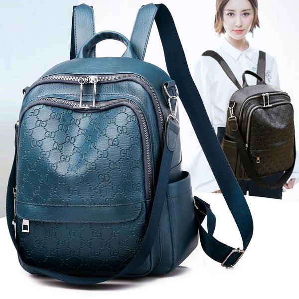 backpack ladies korean wild tide bag embossed soft leather leisure travel large capacity school
backpack ladies korean wild tide bag embossed soft leather leisure travel large capacity school