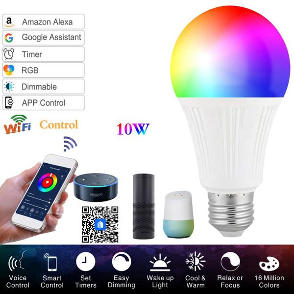 bulbs fcmila smart wifi bulb e27/e26/e14/b22 base dimming light led bombilla 10w rgb+cw clould intelligence app
bulbs fcmila smart wifi bulb e27/e26/e14/b22 base dimming light led bombilla 10w rgb+cw clould intelligence app